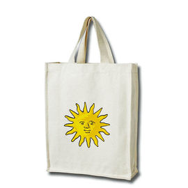 Freundliches kundengebundenes Logo wiederverwendbare Einkaufssegeltuch-Einkaufstasche Eco mit Keil