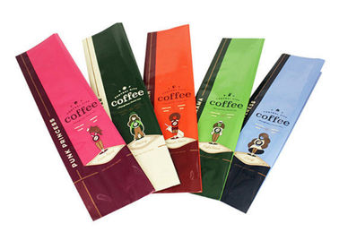 Feuchtigkeitsfeste Handelskaffee-Taschen, flache Unterseiten-Kaffee-Taschen fertigten Logo besonders an